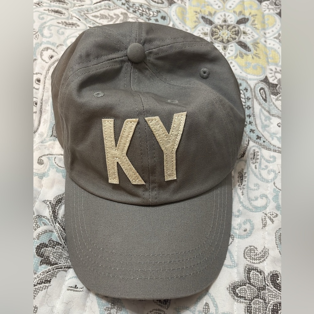 Gray Kentucky (KY) Baseball Cap